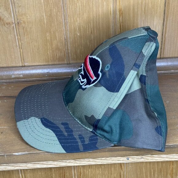 Buffalo Bills Hat Cap Adult One Size Green Camouflage Snapback NFL Logo - Picture 2 of 6